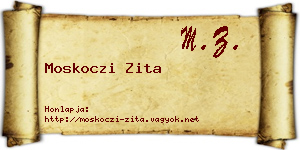 Moskoczi Zita névjegykártya